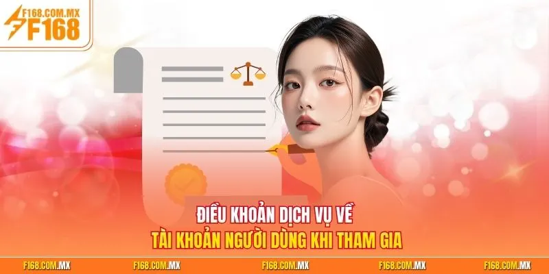 Điều khoản dịch vụ về tài khoản người dùng khi tham gia